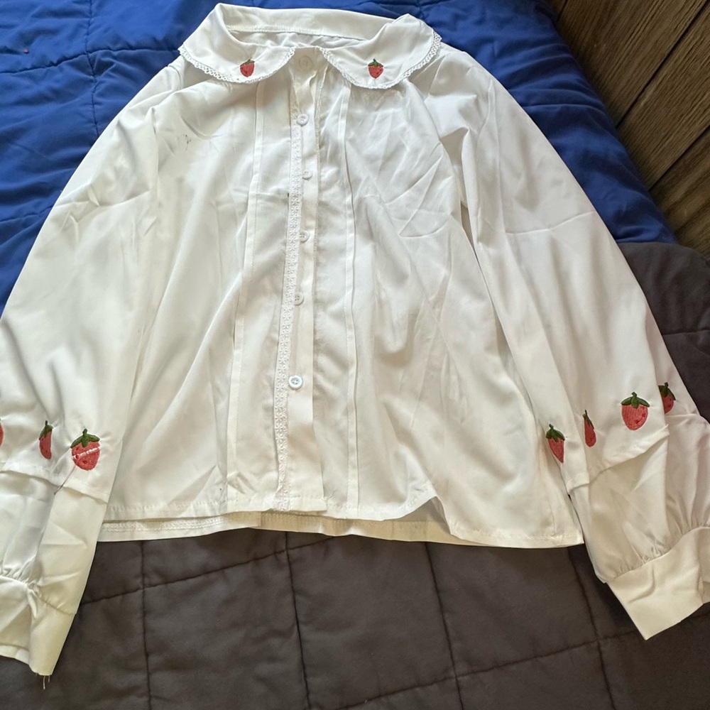Strawberry Themed Buttonup